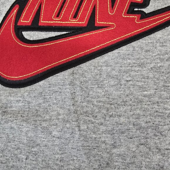 NWT VTG Nike Long Sleeve Y2K Embroidered Logo Shirt Mens Size Large Gray NEW - Picture 8 of 8